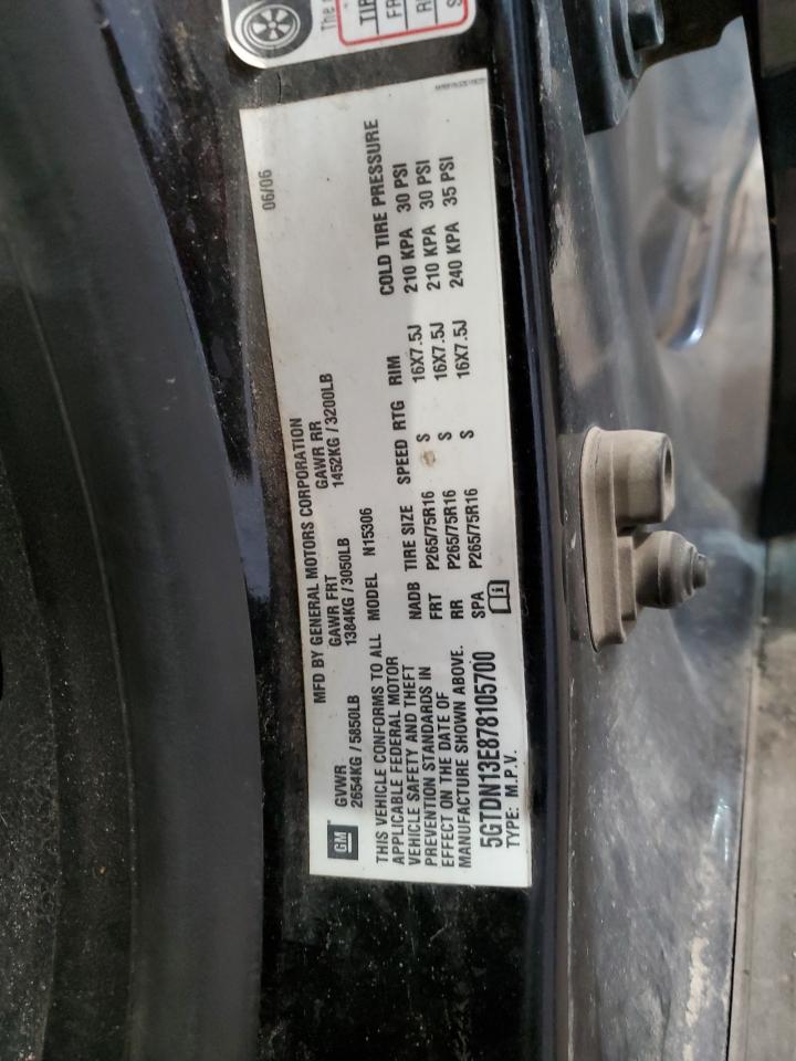 5gtdn13e878105700 5GTDN13E878105700 2007 Hummer H3