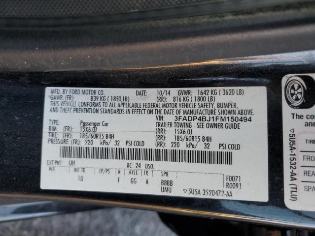 3FADP4BJ1FM150494 2015 Ford Fiesta Se