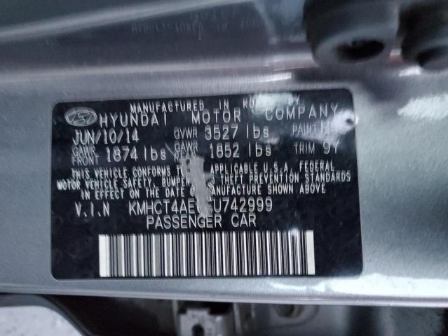 KMHCT4AE6EU742999 | 2014 HYUNDAI ACCENT GLS