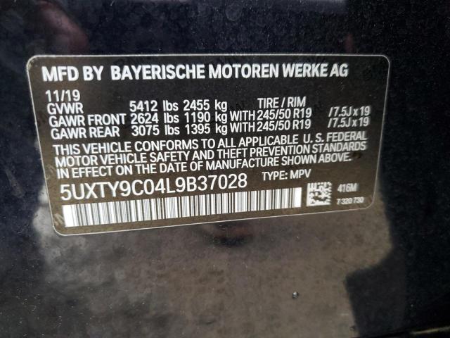 5UXTY9C04L9B37028 | 2020 BMW X3 XDRIVEM