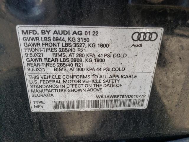 2022 AUDI SQ7 PREMIU - WA1AWBF79ND010779