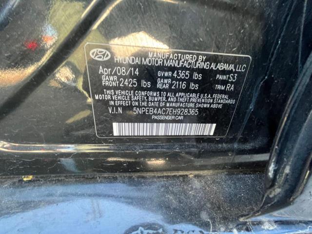 5NPEB4AC7EH928365 | 2014 HYUNDAI SONATA GLS