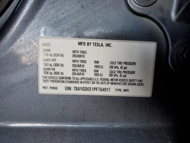 7SAYGDEE1PF764917 | 2023 Tesla model y