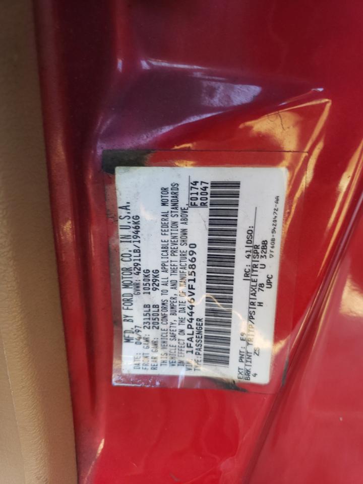 1FALP4446VF158690 1997 Ford Mustang