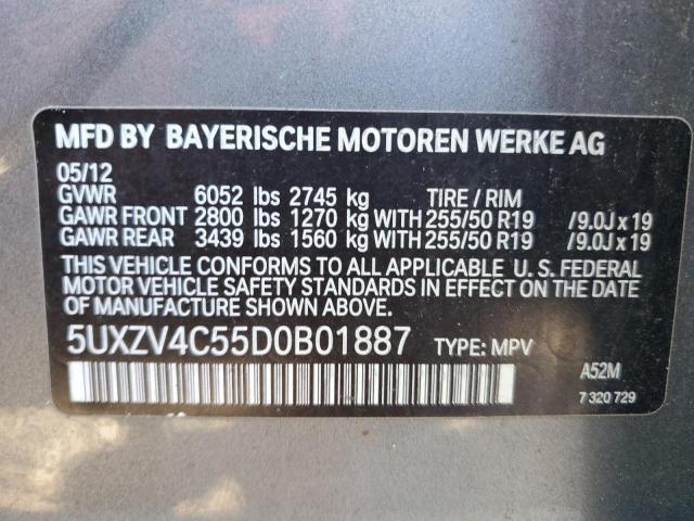 VIN 5UXZV4C55D0B01887 2013 BMW X5, Xdrive35I no.13