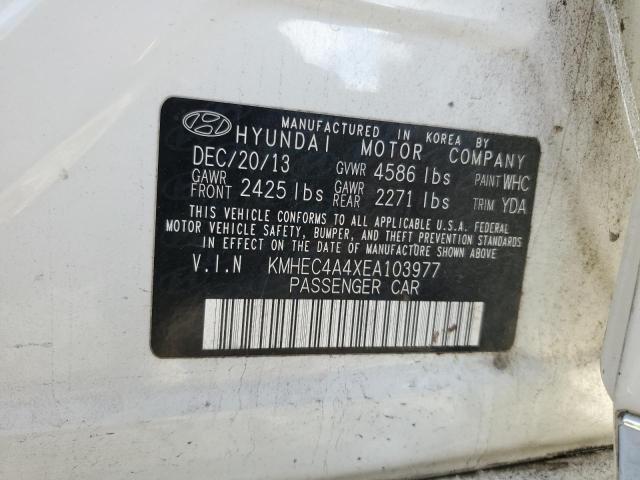 KMHEC4A4XEA103977 | 2014 HYUNDAI SONATA HYB