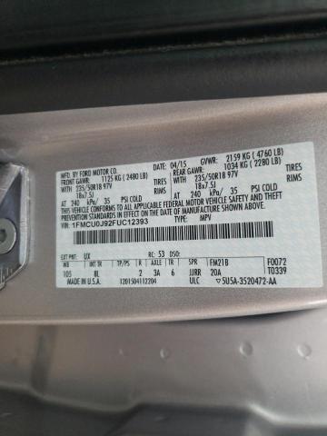 1FMCU0J92FUC12393 | 2015 Ford escape titanium