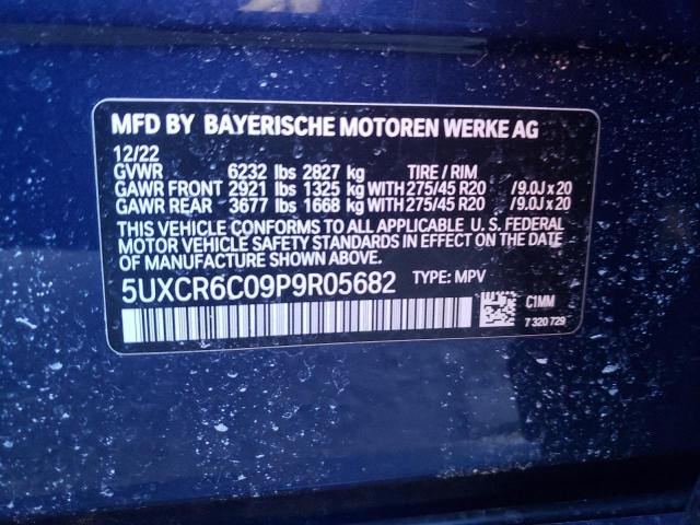 5UXCR6C09P9R05682 | 2023 BMW X5 XDRIVE4