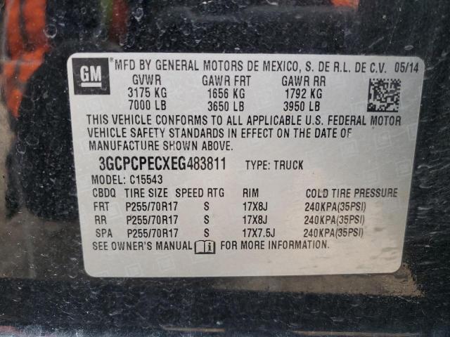 3GCPCPECXEG483811 | 2014 CHEVROLET SILVERADO