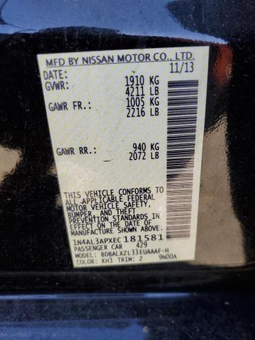 2014 Nissan Altima 2.5 VIN: 1N4AL3APXEC181581 Lot: 78428583