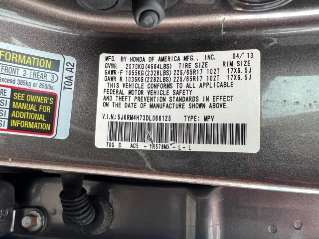 5J6RM4H73DL066125 | 2013 Honda cr-v exl