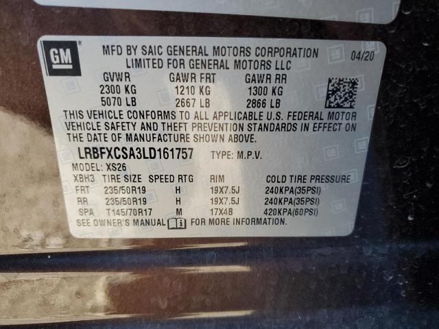 LRBFXCSA3LD161757 | 2020 BUICK ENVISION E