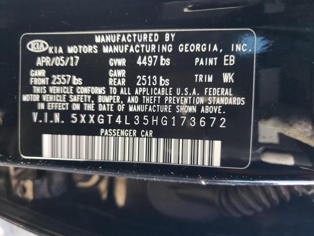 5XXGT4L35HG173672 | 2017 KIA optima lx