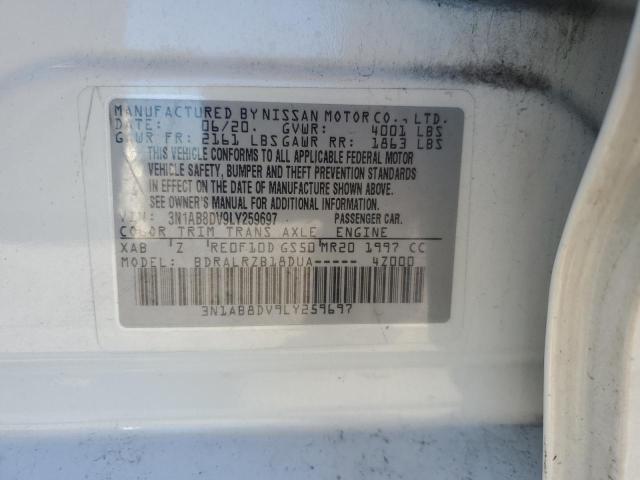 3N1AB8DV9LY259697 | 2020 NISSAN SENTRA SR