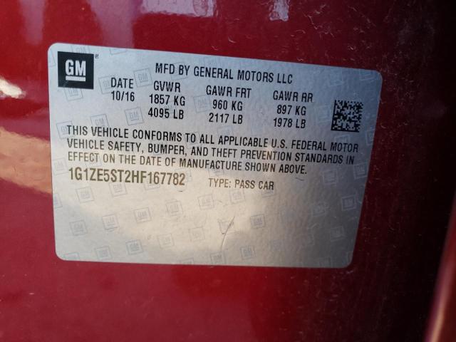 2017 Chevrolet Malibu Lt VIN: 1G1ZE5ST2HF167782 Lot: 39244318