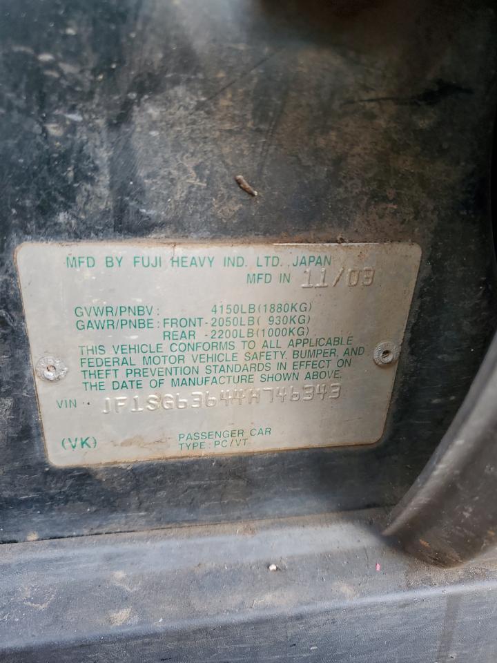 JF1SG63644H746343 2004 Subaru Forester 2.5X