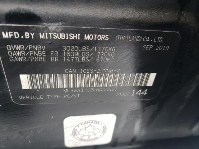 ML32A3HJ2LH000627 | 2020 MITSUBISHI MIRAGE ES