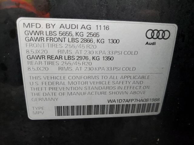 VIN WA1D7AFP7HA081988 2017 Audi Q5, Premium Plus S-... no.13