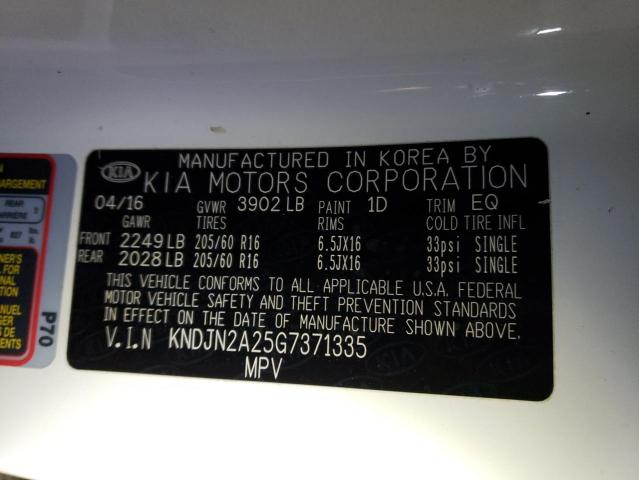 KNDJN2A25G7371335 | 2016 KIA SOUL