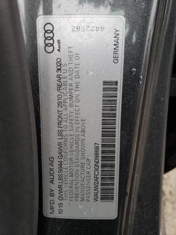2016 AUDI S7 PRESTIG WAUW2AFC3GN098687