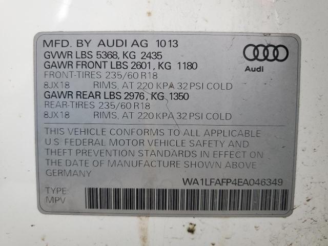 VIN WA1LFAFP4EA046349 2014 Audi Q5, Premium Plus no.13