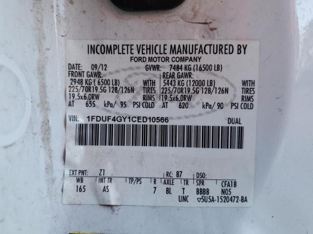 1FDUF4GY1CED10566 2012 Ford F450 Super Duty