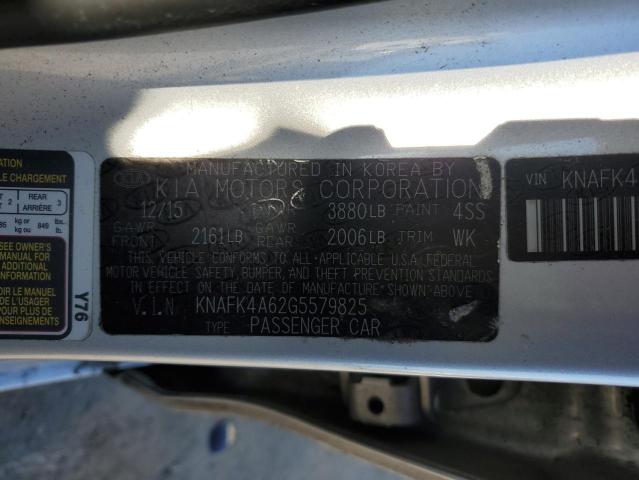 KNAFK4A62G5579825 | 2016 KIA FORTE LX