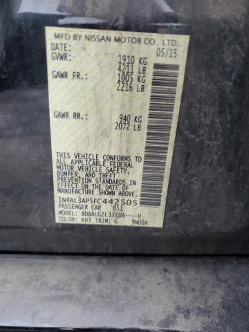2015 NISSAN ALITMA 1N4AL3AP5FC442505