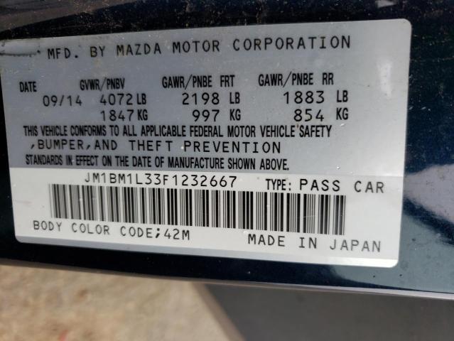 JM1BM1L33F1232667 | 2015 MAZDA 3 TOURING