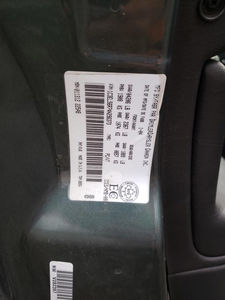 1c3el56r74n296373 1C3EL56R74N296373 2004 Chrysler Sebring Lxi