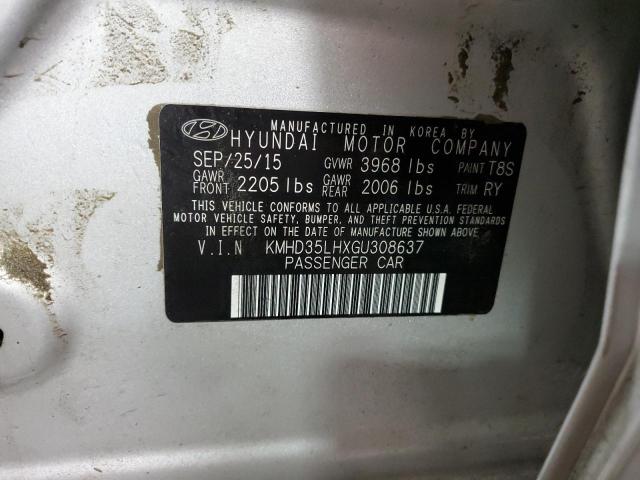 KMHD35LHXGU308637 | 2016 HYUNDAI ELANTRA GT