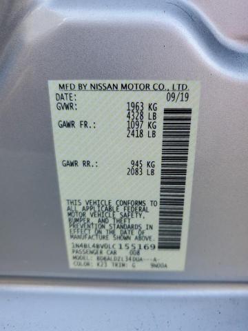 1N4BL4BV0LC155169 Nissan Altima S 12