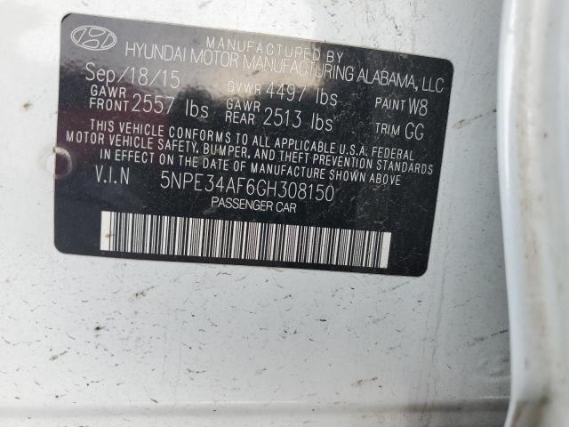 5NPE34AF6GH308150 | 2016 Hyundai sonata sport