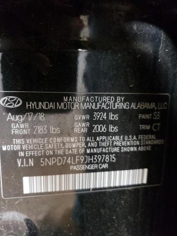 5NPD74LF9JH397815 | 2018 HYUNDAI ELANTRA SE