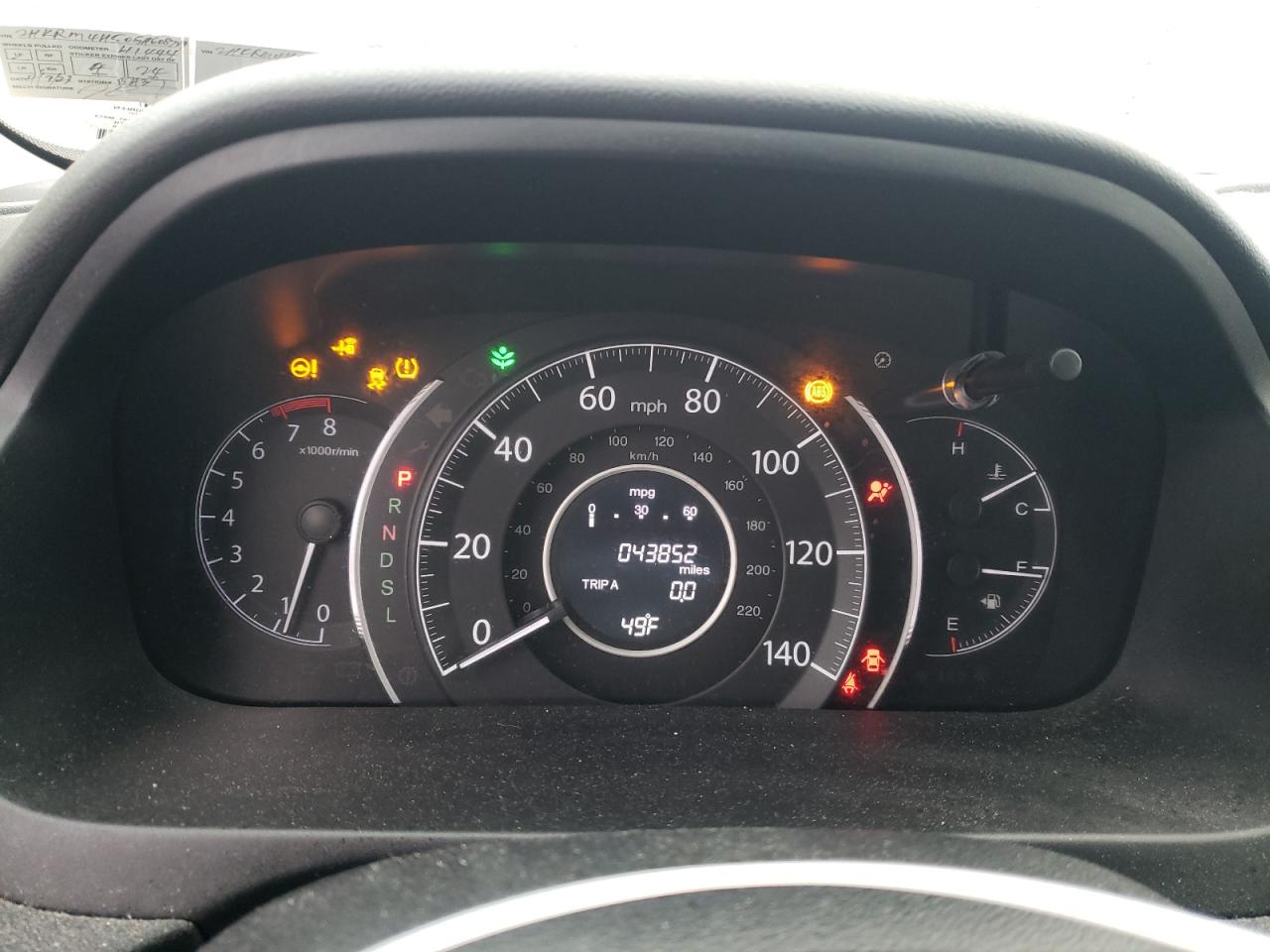 2HKRM4H50GH608729 HONDA CRV 2016