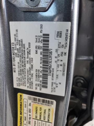 1FA6P0G7XE5393871 | 2014 FORD FUSION S