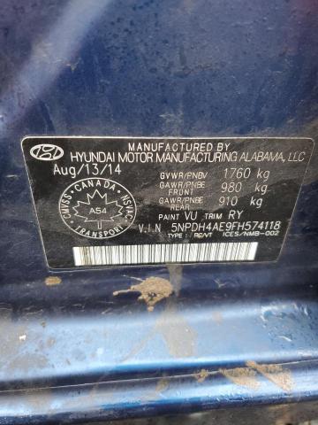 2015 HYUNDAI ELANTRA SE - 5NPDH4AE9FH574118