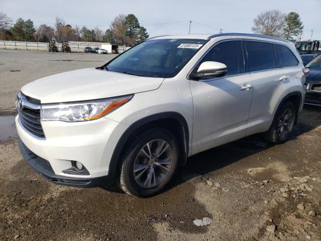 VIN 5TDJKRFH1FS127118 2015 Toyota Highlander, Xle no.1