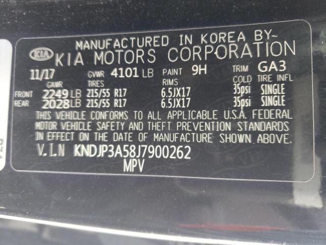 KNDJP3A58J7900262 | 2018 KIA SOUL +