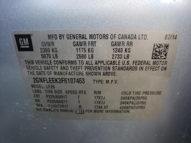 2GNFLEEK3F6107463 | 2015 CHEVROLET EQUINOX LS