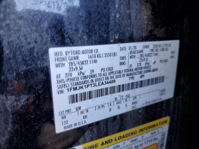 2020 Ford Expedition Max King Ranch VIN: 1FMJK1PT3LEA34408 Lot: 81448853