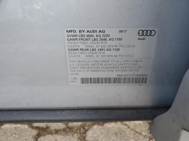 WA1JCCFS7JR008867 | 2018 AUDI Q3 PREMIUM