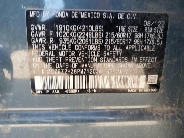 3CZRZ2H36PM712036 | 2023 HONDA HR-V LX