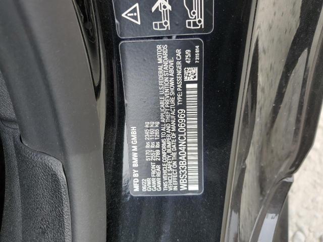 2022 BMW M4 COMPETI - WBS33BA04NCL06969