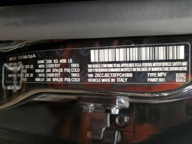 2015 JEEP RENEGADE ZACCJBCTXFPC41868