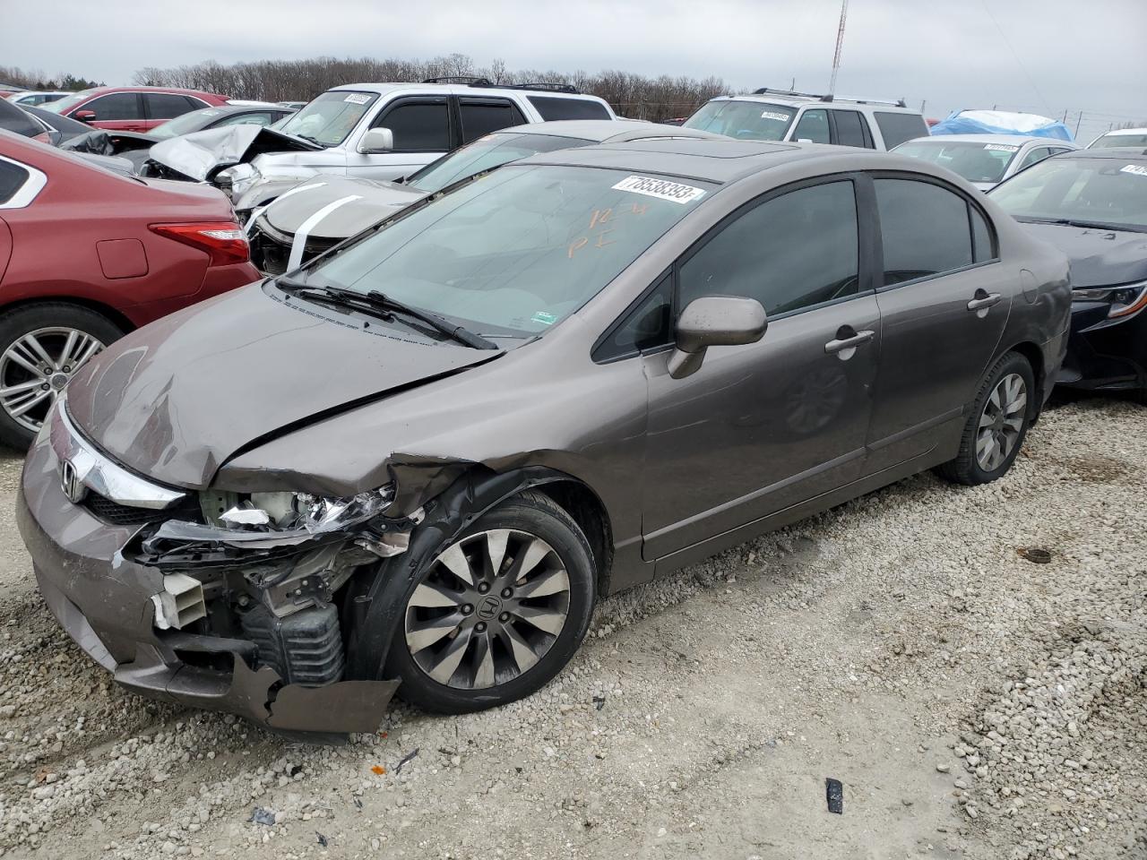 Lot #2874453957 2009 HONDA CIVIC EXL