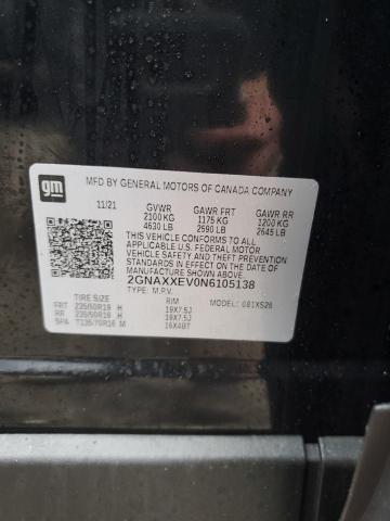 2GNAXXEV0N6105138 2022 CHEVROLET EQUINOX