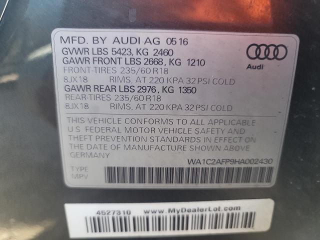 VIN WA1C2AFP9HA002430 2017 Audi Q5, Premium no.13