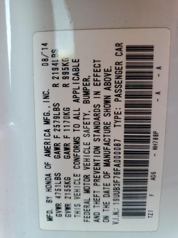 2015 ACURA TLX ADVANC 19UUB3F76FA000087