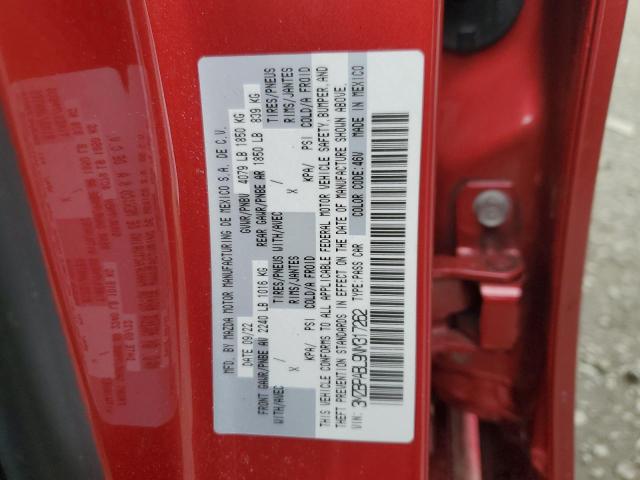 3MZBPABL9NM317262 | 2022 MAZDA 3 SELECT